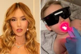 Filho de 7 meses de Virgínia aparece fazendo procedimento com laser; veja