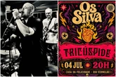 Tricúspide e Os Silva dividem palco no Rio Vermelho em encontro entre rock nacional e MPB