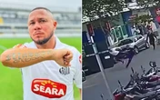 Ex-jogador do Santos dá voadora em suspeito de roubar cliente em barbearia: 'Mereceu'; VÍDEO