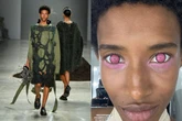 Modelo brasileira chama atenção com lente rosa no São Paulo Fashion Week N60; confira