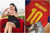 Em passagem pelo Brasil, atriz de Superman posta foto de camisa do Bahia