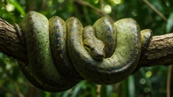 Como uma cobra gigante de 80 kg consegue subir em árvores?
