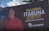 Líder do governo Jerônimo comete gafe e erra aniversário de cidade em outdoor