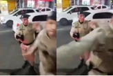 ‘São repugnantes’: secretário Felipe Freitas reage às imagens de PM agredindo homem