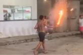 Espada falha e explode na mão de jovem em Cruz das Almas; veja vídeo