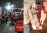 Cliente agride entregador e motoboys soltam rojões em protesto na frente de prédio; veja vídeo