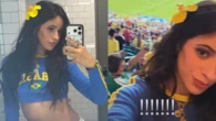 Camila Cabello veste a camisa do Brasil, vai a estádio nos EUA e vira torcida ilustre da Seleção na Copa