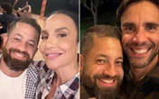 Ivete Sangalo e o ex-marido, Daniel Cady, curtem a mesma festa junina