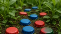 Tampinhas de garrafa podem salvar seu jardim; veja como usar