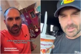 'Não confundi o nome de ninguém', diz Eduardo Bolsonaro sobre ex-BBB e esposa