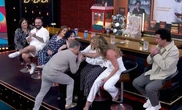 Dona Déa e Livia Andrade fazem as pazes ao vivo no Domingão do Huck: 'As pessoas nunca perceberam'