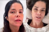 Susto? Samara Felippo aparece acamada e com curativos após cirurgia