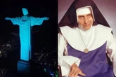 Cristo Redentor ganha iluminação em homenagem à Santa Dulce dos Pobres