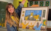 Artista viraliza após cravar sequência de acerto em quadros sobre os jogos do Brasil na Copa do Mundo
