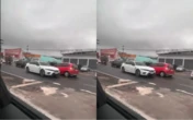 Carro entra na contramão em acesso à Estrada do Coco e  assusta motoristas