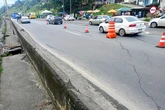 Trecho da BR-324 segue parcialmente interditado e provoca trânsito lento na Bahia