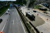 Trecho da BR-324 volta a ceder e rodovia é interditada outra vez na Bahia