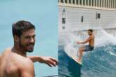 Nicolas Prattes impressiona com fotos surfando e recebe comentário ousado de Sabrina Sato; veja