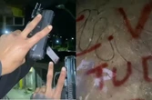 CV invade bairro, picha paredes e faz ameaças com armas em Salvador