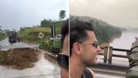 Kevi Jonny abandona ônibus e atravessa ponte de moto para chegar a tempo de show