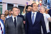 Bruno Reis recebe Emmanuel Macron na abertura do Festival Nosso Futuro França-Brasil