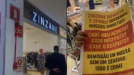 Funcionárias de loja protestam em shopping após demissão em massa e falta de pagamentos