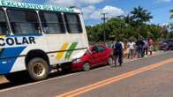 Bebê de 7 meses morre após colisão entre carro e ônibus no Ceará