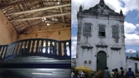 Moradores denunciam degradação de igreja histórica em Cachoeira: 'Vai desabar'
