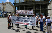 ‘Se precisar, vai morrer’: servidores protestam contra o Planserv em Salvador