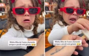 Menina viraliza após chorar porque o 'picolé estava gelado'