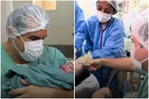 Vídeo: pai com deficiência visual acompanha nascimento da filha com narração de equipe médica