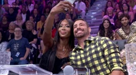 Naomi Campbell surpreende no 'Domingão' e revela passado com Cauã Reymond em Nova York