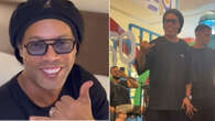 Em Salvador, Ronaldinho Gaúcho visita shopping e sobe hoje em trio elétrico