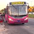 Ônibus que transportava alunos de forma irregular é autuado em Simões Filho