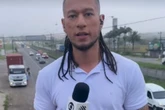 Repórter da Rede Bahia sofre acidente após reportagem ao vivo e fica ferido