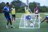 Bahia faz último treino e embarca para jogo da Libertadores no Uruguai