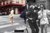 Juliana Paes viaja para Paris e brinca com 'perrengue' em ensaio fotográfico: 'Quase atropelados'