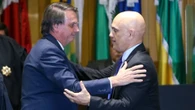 Em primeiro encontro com Alexandre de Moraes, Bolsonaro disse que 'não vai lacrar'