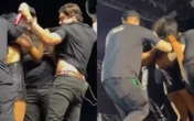 Fã invade palco, rasga roupa e morde Natanzinho Lima em show; VÍDEO