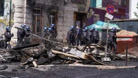 60 verletzte Polizisten bei Krawallen um besetztes Haus in Berlin