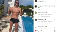 Sickpack statt Hattrick – Erling Haaland entspannt am Pool