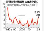 ２３年の消費者物価、３．１％上昇＝４１年ぶり伸び、食料高響く―総務省