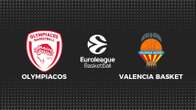 Olympiacos - Valencia, baloncesto en directo: resultado y estadísticas del partido de Euroliga