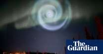 Space Blue spiral appears amid northern lights in Alaska after SpaceX rocket releases fuel