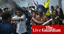 Cop30 live: US looms over talks despite absence as protests at venue continue