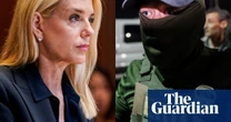 Pam Bondi denies knowing Ice agents wore masks during raids despite video evidence