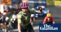 Giro d’Italia: Victorious Valgren shows off son’s lucky Pokémon chip as he claims stage 17
