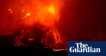 Mount Etna spews hot ash and lava after four years of dormancy – video
