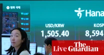 Oil price falls to three-month low and markets rally after US-Iran peace deal – business live