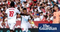 European football: Sevilla’s Alexis Sánchez launches rout of Barcelona
